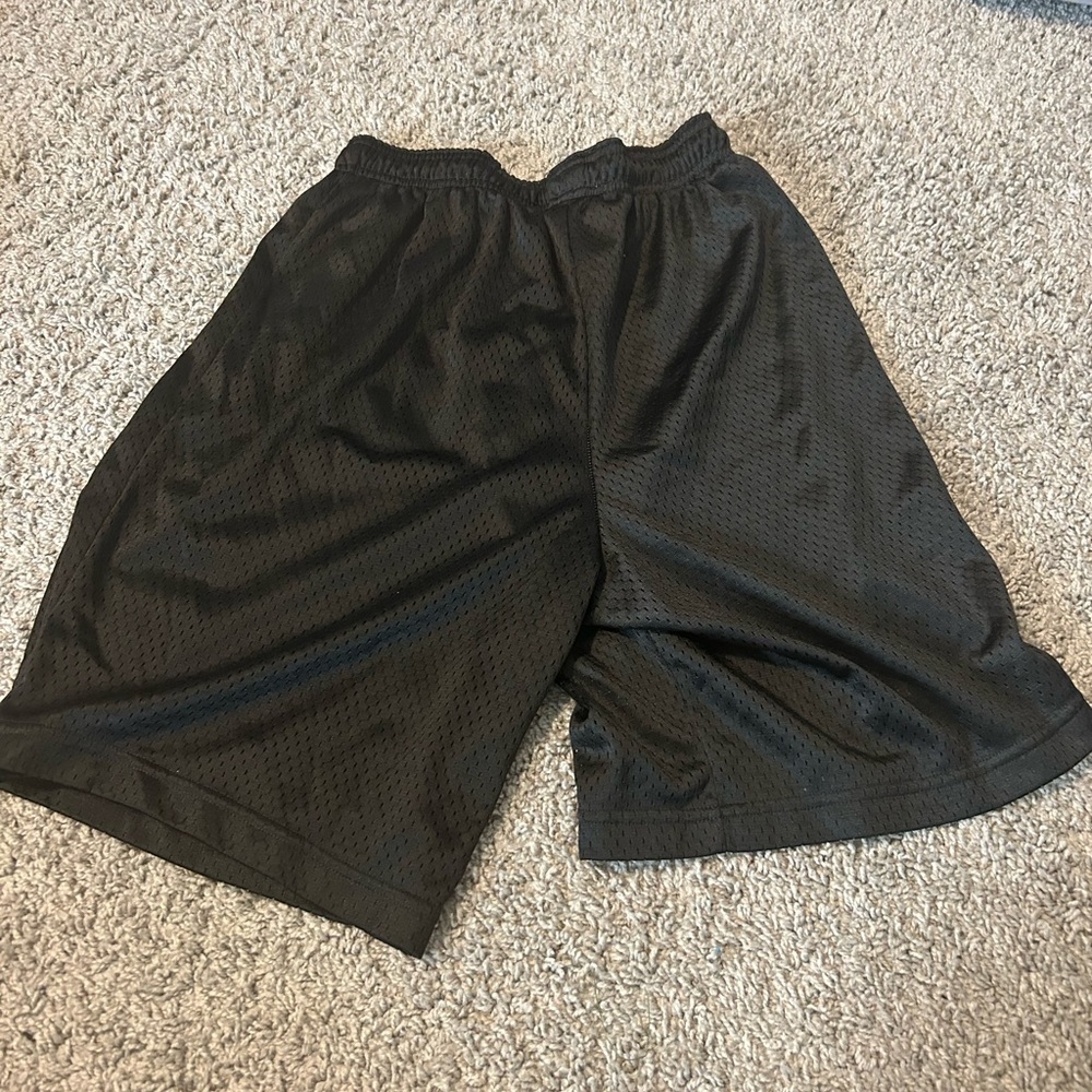 Champion Black Athletic Shorts Moisture-Wicking Knee-Length